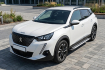 Peugeot 2008 2019- гг. Боковые Подножки Line (2 шт., Алюминий) фото 1