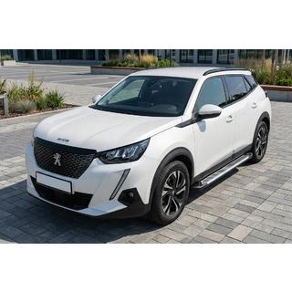 Боковые Подножки Line (2 шт., Алюминий) Peugeot 2008 2019- гг. фото 1