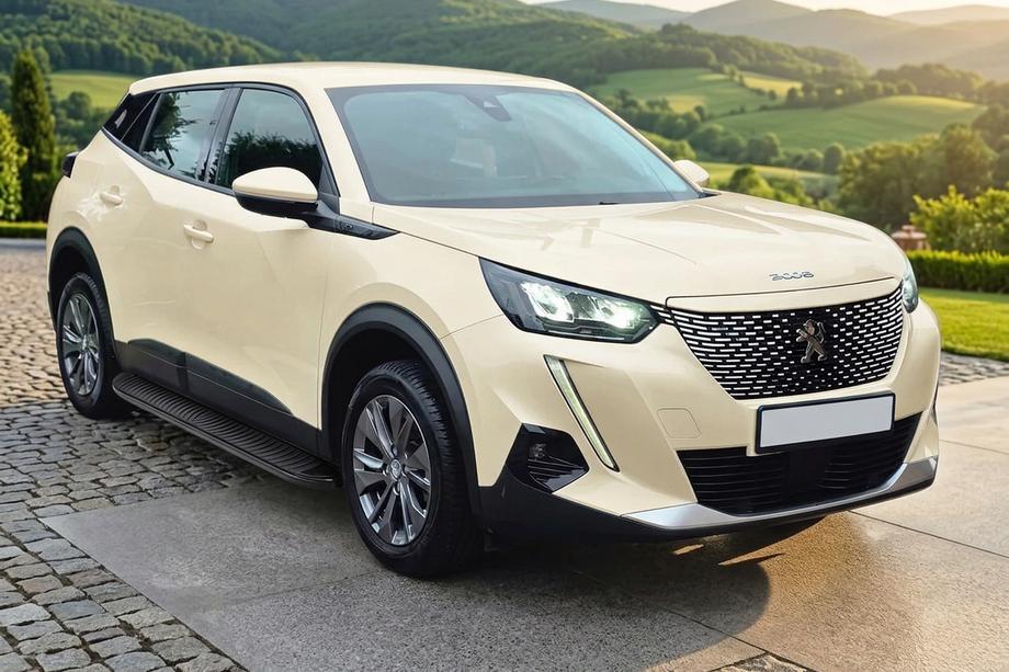 Peugeot 2008 2019- гг. Боковые Подножки Tayga Black (2 шт., Алюминий) Фото 1