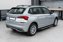 Skoda Kamiq 2019- гг. Боковые Подножки Duru (2 шт., Алюминий) фото 1