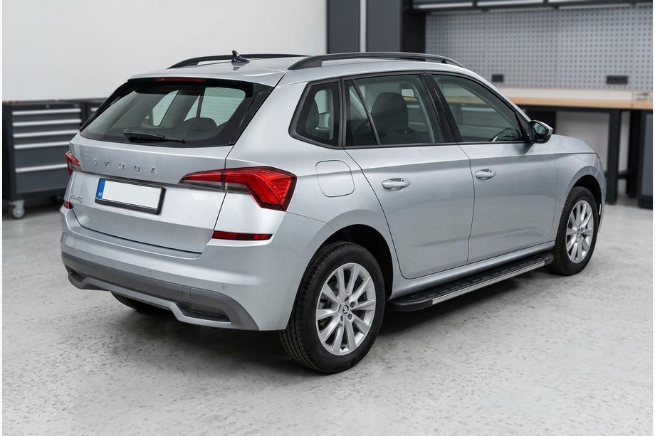 Skoda Kamiq 2019- гг. Боковые Подножки Duru (2 шт., Алюминий) Image