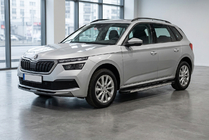 Skoda Kamiq 2019- гг. Боковые Подножки Maya V1 (2 шт., Алюминий) фото 1