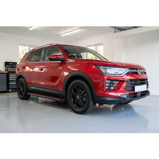 Боковые Подножки Maya Red (2 шт., Алюминий) SsangYong Korando 2019- гг. фото 1