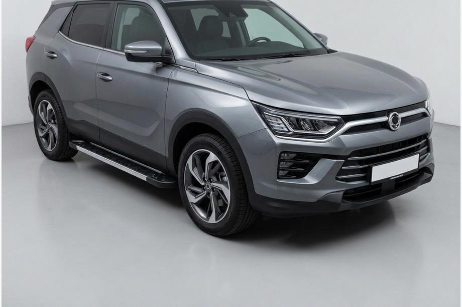 SsangYong Korando 2019- гг. Боковые Подножки RedLine (2 шт., Алюминий) Image