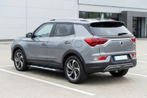 SsangYong Korando 2019- гг. Боковые Подножки Sunrise (2 шт., Алюминий) фото 1