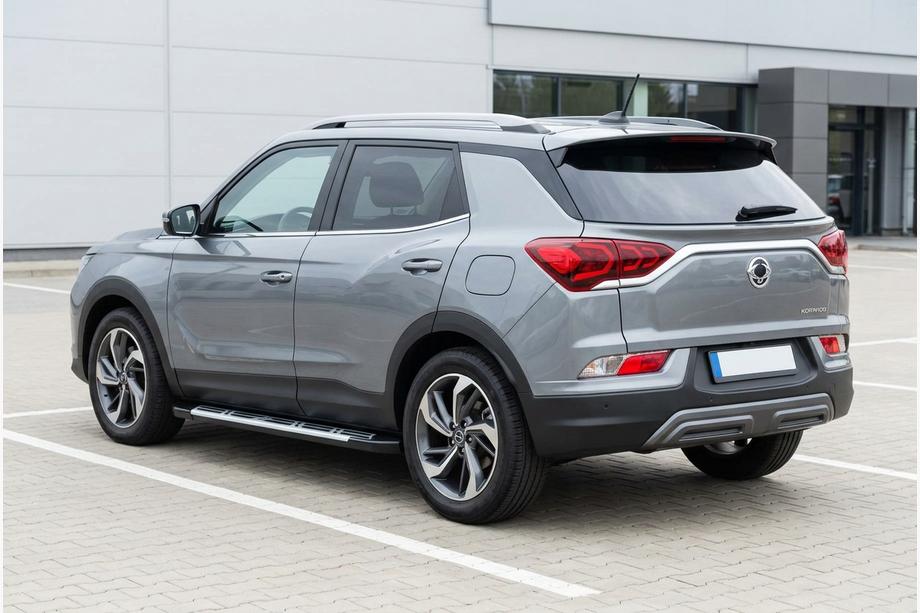 SsangYong Korando 2019- гг. Боковые Подножки Sunrise (2 шт., Алюминий) Image