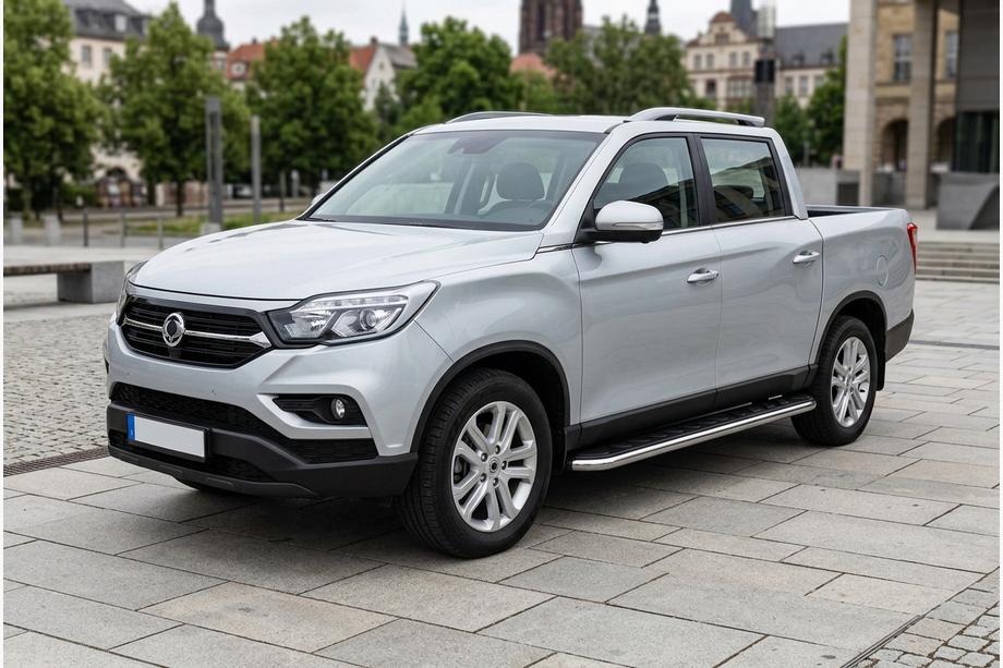 SsangYong Musso II 2018– гг. Боковые Подножки Maydos V1 (2 шт., Алюминий) Фото 1