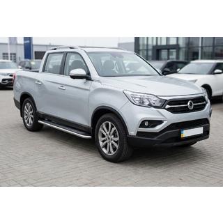 Боковые Подножки Maydos V2 (2 шт., Алюминий) SsangYong Musso ІІ 2018- гг. фото 1