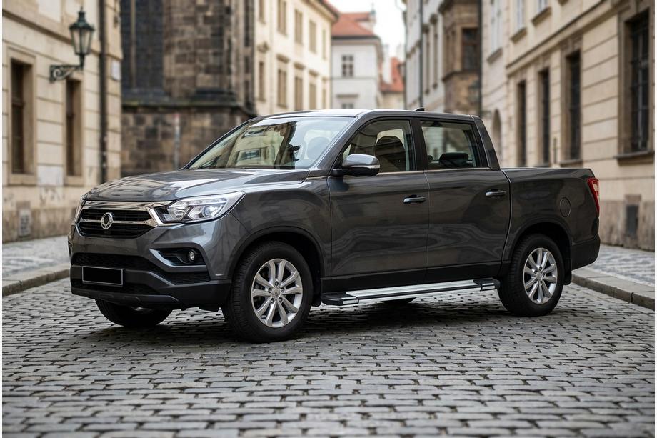 SsangYong Musso II 2018– гг. Боковые Подножки Rainbow (2 шт., Алюминий) Фото 1