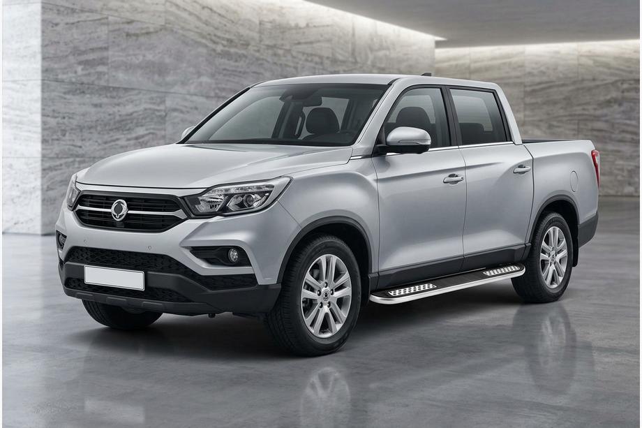 SsangYong Musso II 2018– гг. Боковые Подножки Tayga V2 (2 шт., Алюминий) Фото 1
