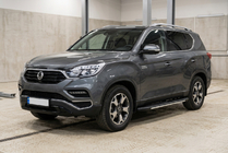 SsangYong Rexton II 2017- гг. Боковые Подножки Bosphore Grey (2 шт., Алюминий) фото 1