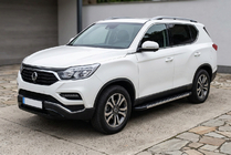 SsangYong Rexton II 2017- гг. Боковые Подножки Duru (2 шт., Алюминий) фото 1