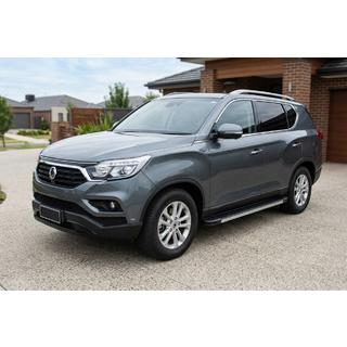 Боковые Подножки Maya V1 (2 шт., Алюминий) SsangYong Rexton II 2017- гг. фото 1