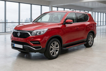 SsangYong Rexton II 2017- гг. Боковые Подножки Maya Red (2 шт., Алюминий) фото 1