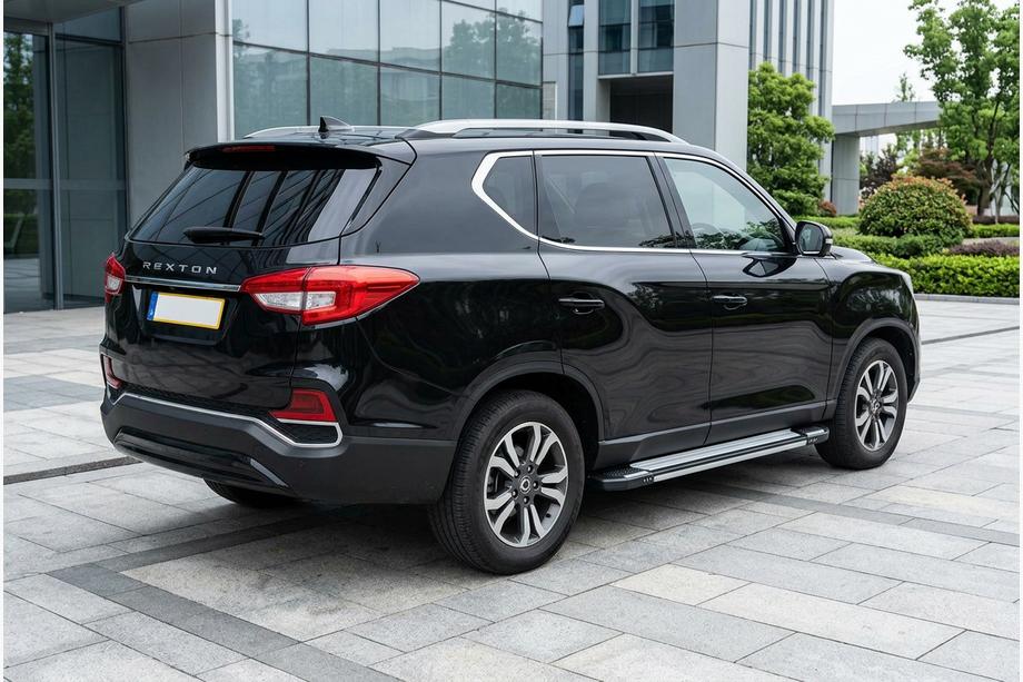 SsangYong Rexton II 2017- гг. Боковые Подножки Rainbow (2 шт., Алюминий) Image