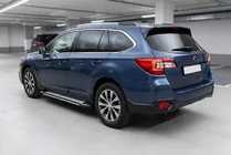 Subaru Outback 2014-2019 гг. Боковые Подножки Rainbow (2 шт., Алюминий) фото 1