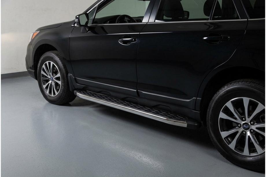 Subaru Outback 2014-2019 гг. Боковые Подножки BlackLine (2 шт., Алюминий) Image