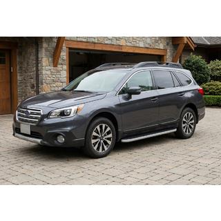 Боковые Подножки Tayga Grey (2 шт., Алюминий) Subaru Outback 2014-2019 гг. фото 1