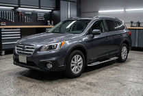 Subaru Outback 2014-2019 гг. Боковые Подножки Tayga V2 (2 шт., Алюминий) фото 1