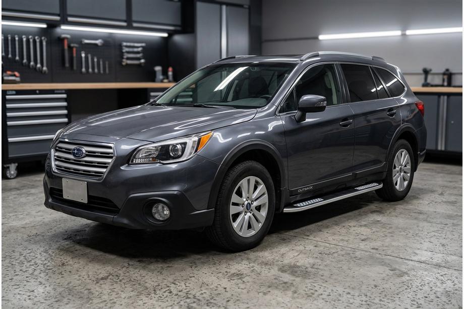 Subaru Outback 2014-2019 гг. Боковые Подножки Tayga V2 (2 шт., Алюминий) Image