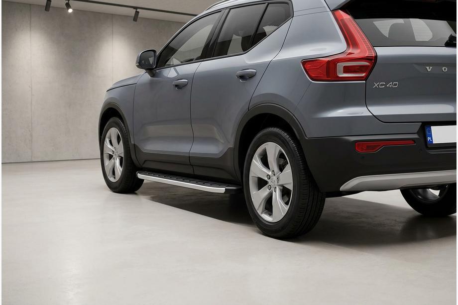Volvo XC40 2018- гг. Боковые Подножки Fullmond (2 шт., Алюминий)