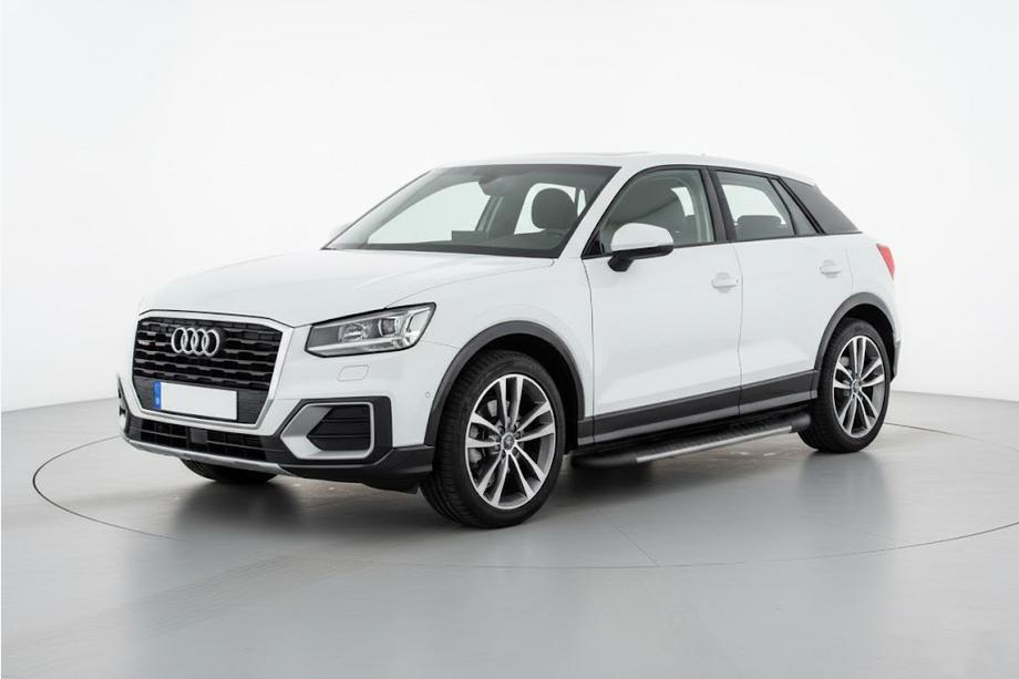 Audi Q2 2016- гг. Боковые Подножки Bosphore Grey (2 шт., Алюминий) Image