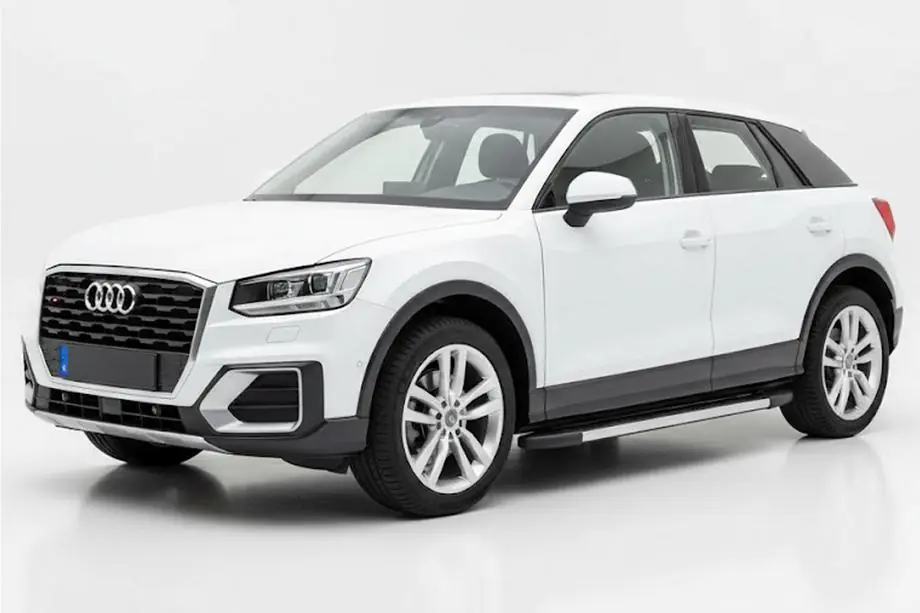 Audi Q2 2016- гг. Боковые Подножки Duru (2 шт., Алюминий) Image