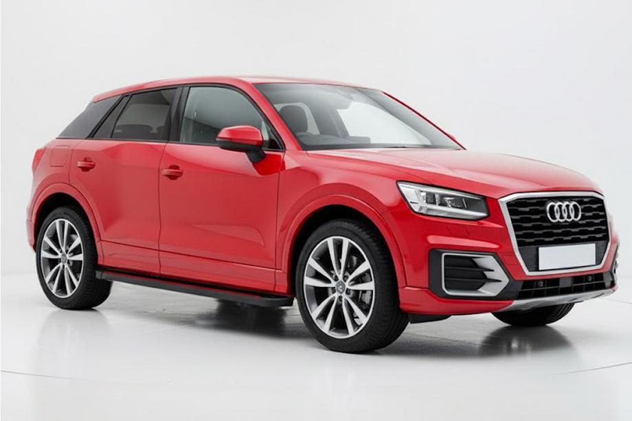 Audi Q2 2016- гг. Боковые Подножки Maya Red (2 шт., Алюминий) Image