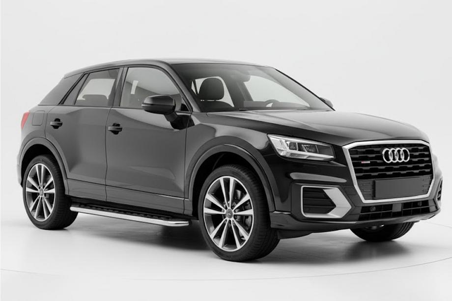 Audi Q2 2016- гг. Боковые Подножки Maydos V1 (2 шт., Алюминий) Image