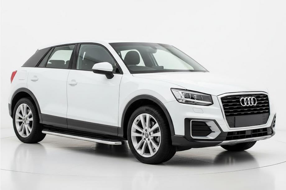 Audi Q2 2016- гг. Боковые Подножки Maydos V2 (2 шт., Алюминий) Image