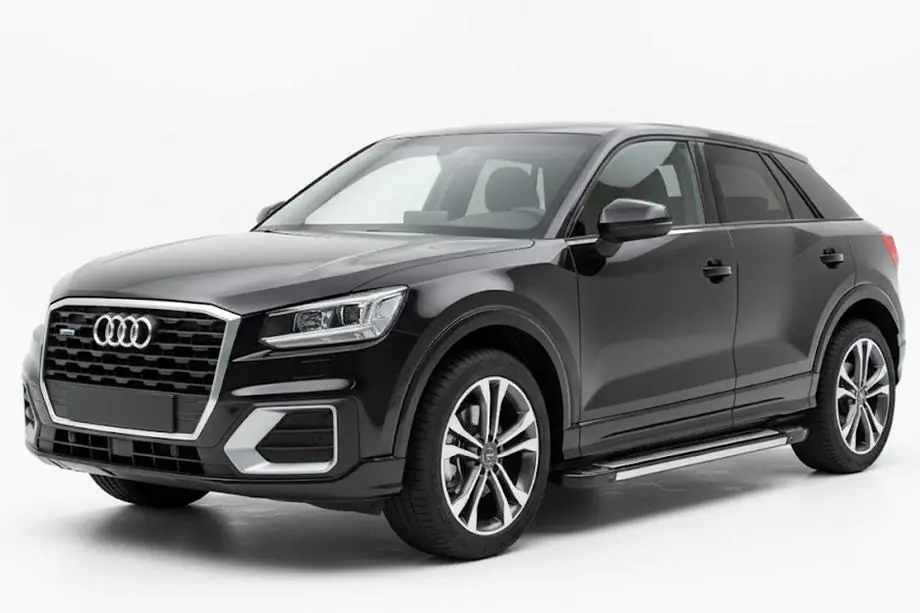 Audi Q2 2016- гг. Боковые Подножки Rainbow (2 шт., Алюминий) Image