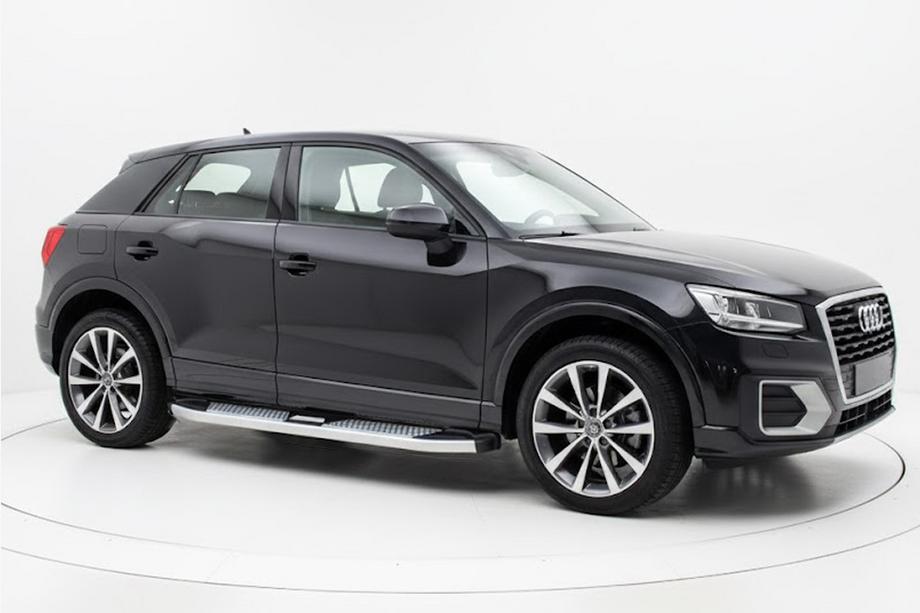 Audi Q2 2016- гг. Боковые Подножки Mevsim Grey (2 шт., Алюминий) Image
