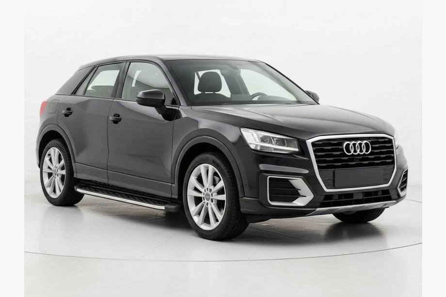 Audi Q2 2016- гг. Боковые Подножки BlackLine (2 шт., Алюминий) Image