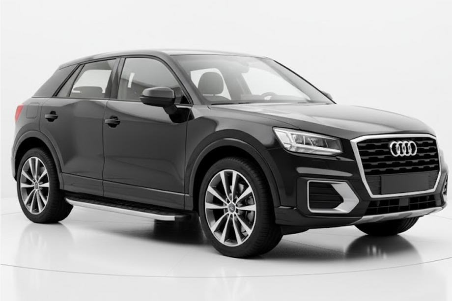 Audi Q2 2016- гг. Боковые Подножки Fullmond (2 шт., Алюминий) Image