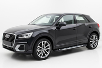 Audi Q2 2016- гг. Боковые Подножки Sunrise (2 шт., Алюминий) фото 1
