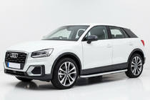 Audi Q2 2016- гг. Боковые Подножки Tayga Grey (2 шт., Алюминий) фото 1