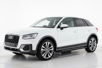 Audi Q2 2016- гг. Боковые Подножки Vision New Black (2 шт., Алюминий) фото 1