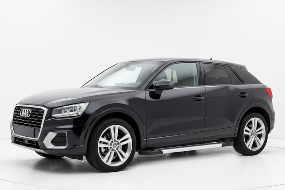 Audi Q2 2016- гг. Боковые Подножки Vision New Grey (2 шт., Алюминий) Image