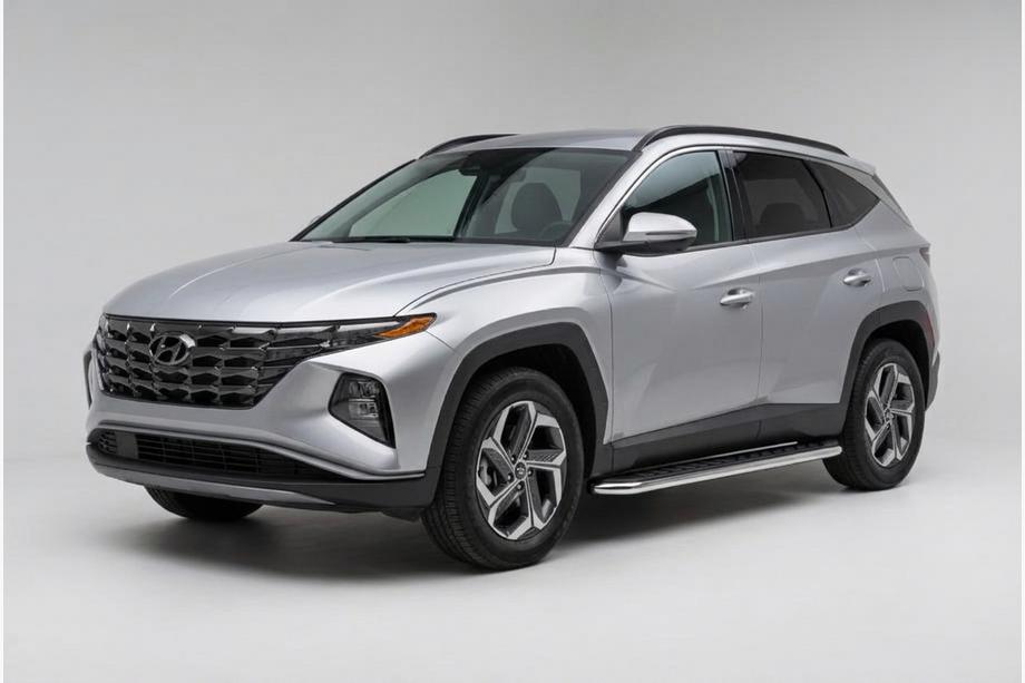 Hyundai Tucson NX4 2021- гг. Боковые Подножки Maydos V1 (2 шт., Алюминий) Фото 1