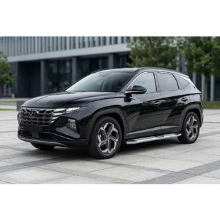 Боковые Подножки Mevsim Grey (2 шт., Алюминий) Hyundai Tucson NX4 2021- гг. фото 1