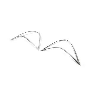 Хромированные накладки на задние фонари (2 шт., пластик) Mercedes C-class W203 2000-2007 гг. фото 2