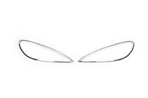 Peugeot 307 2001-2008 гг. Накладки на фары (2 шт., Пластик) фото 1