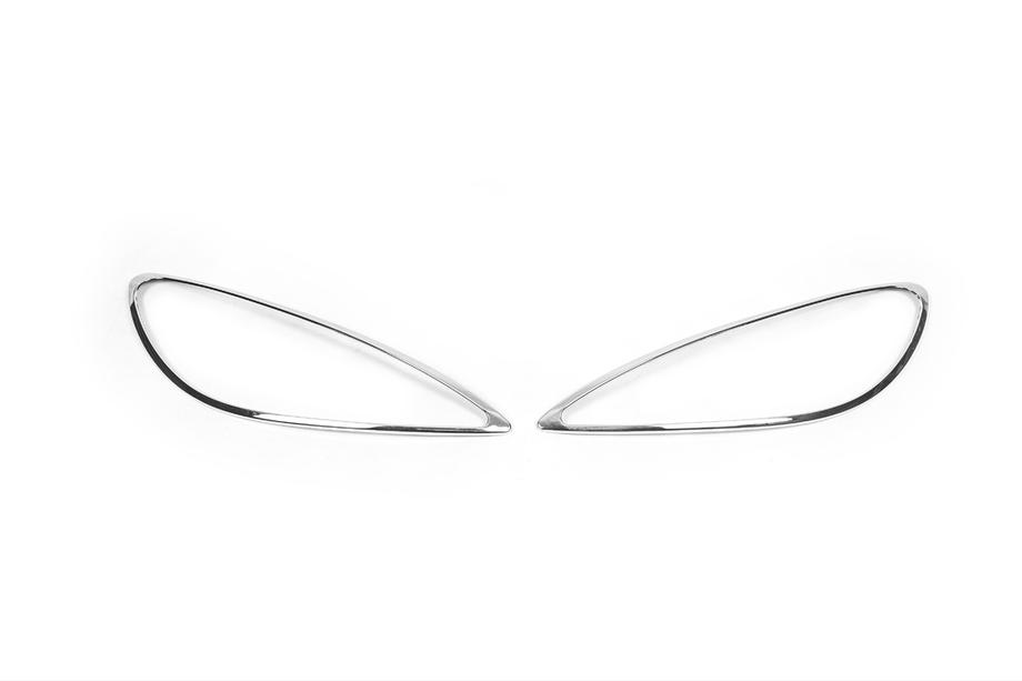 Peugeot 307 2001-2008 гг. Накладки на фары (2 шт., Пластик) Image