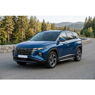 Боковые Подножки Vision New Black (2 шт., Алюминий) Hyundai Tucson NX4 2021- гг. фото 1