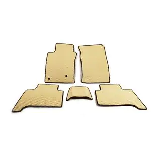 Коврики EVA (2 ряда, бежевые) Toyota Land Cruiser Prado 120 2002-2009 гг. фото 1