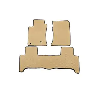 Коврики EVA (2 ряда, бежевые) Toyota Land Cruiser Prado 120 2002-2009 гг. фото 3