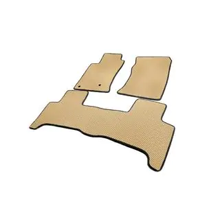 Коврики EVA (2 ряда, бежевые) Toyota Land Cruiser Prado 120 2002-2009 гг. фото 4