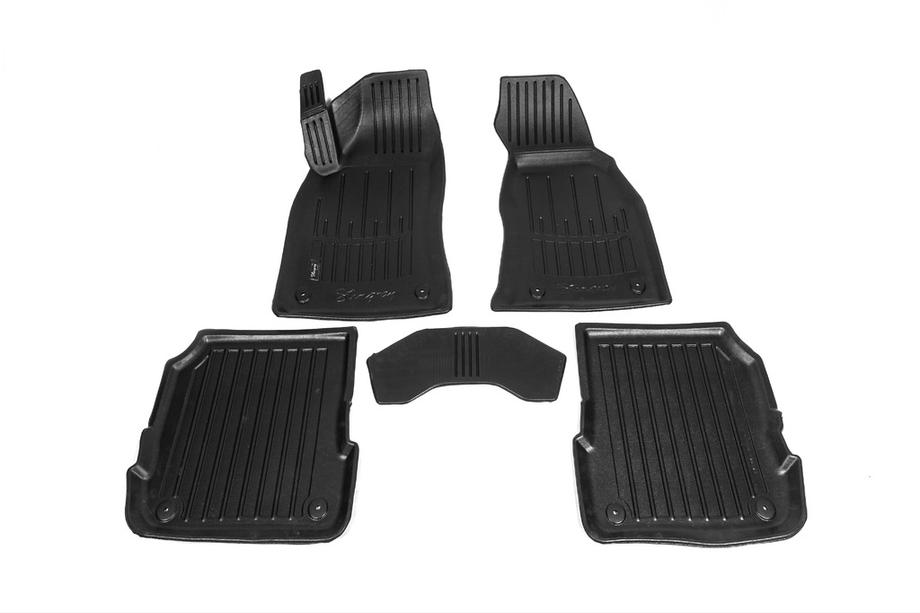 Audi A6 C5 2001-2004 гг. Коврики резиновые Stingray 3D (5 шт, полиуретан) Image