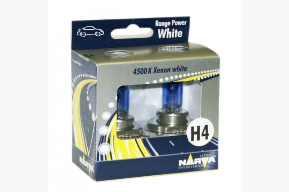 Лампа фары Narva H4 100/90W Range Power White 48688 Image Лампа фары Narva H4 100/90W Range Power White 48688 Image