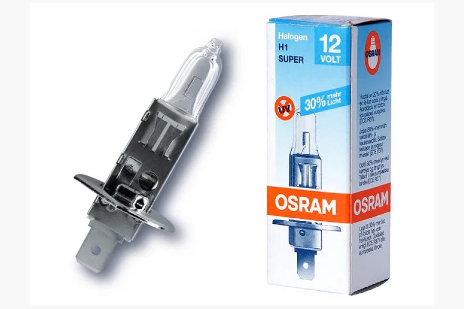 Лампа фары Osram H1 55W 64150SUP Super +30% Image Лампа фары Osram H1 55W 64150SUP Super +30% Image